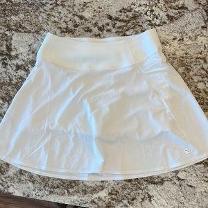 White Womans puma tennis skirt